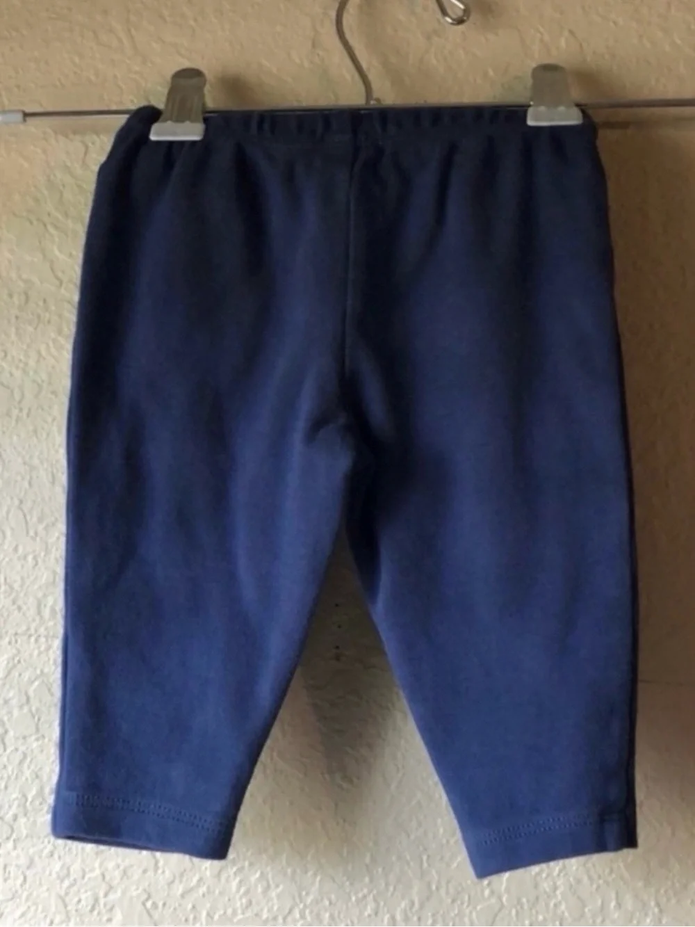 Carter’s Pants Elastic Waist Blue Casual Preppy Flower Heart Baby Girls 6 Months